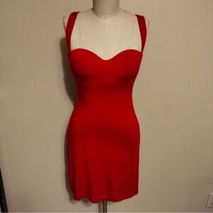 Cosabella Vintage Y2K Red Knit Sleeveless Dress 2